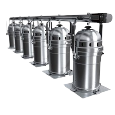 Thomas • Barre de 6 PAR 64 (CP60/1000W/220V) - chromé